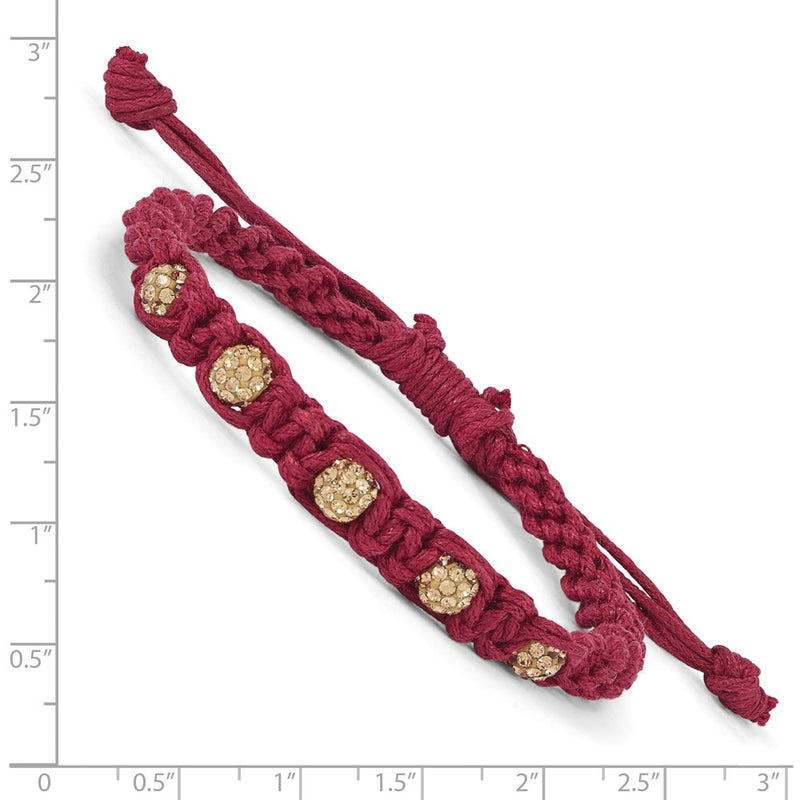 Fashion Swarovski Crystal Macrame Bracelet