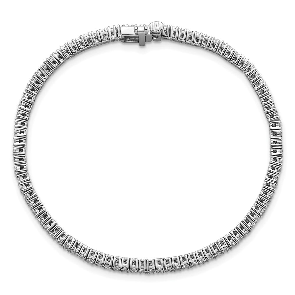 14K White Gold 2 Carat Lab Grown Diamond Vs+ F+ Complete Tennis Bracelet