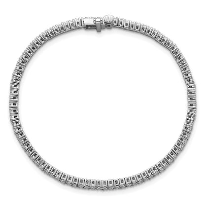 14K White Gold 2 Carat Lab Grown Diamond Vs+ F+ Complete Tennis Bracelet