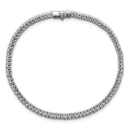 14K White Gold 2 Carat Lab Grown Diamond Vs+ F+ Complete Tennis Bracelet