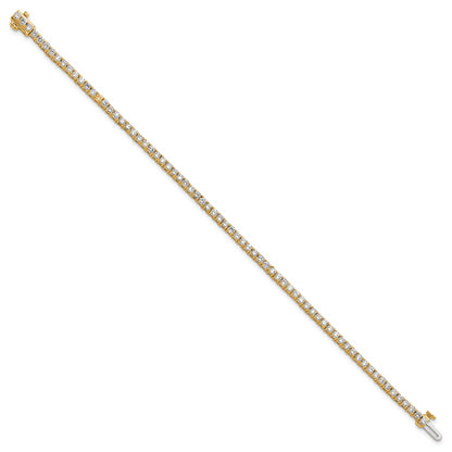 14k Yellow Gold 3.0 Ct. Lab Grown Diamond VS/SI+ G+ Tennis Bracelet