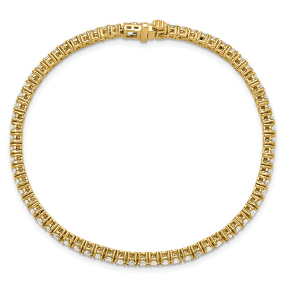 14k Yellow Gold 3.0 Ct. Lab Grown Diamond VS/SI+ G+ Tennis Bracelet