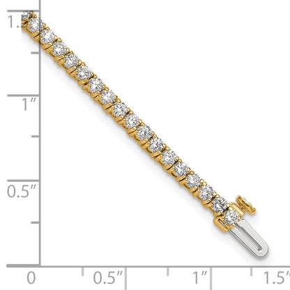 14k Yellow Gold 3.0 Ct. Lab Grown Diamond VS/SI+ G+ Tennis Bracelet