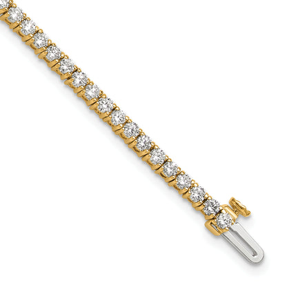 14k Yellow Gold 3.0 Ct. Lab Grown Diamond VS/SI+ G+ Tennis Bracelet