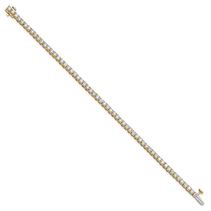 14k Yellow Gold 5 Ct. Lab Grown Diamond VS/SI+ G+ Complete Tennis Bracelet