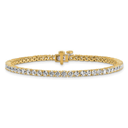 14k Yellow Gold 5 Ct. Lab Grown Diamond VS/SI+ G+ Complete Tennis Bracelet