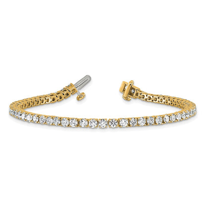 14k Yellow Gold 5 Ct. Lab Grown Diamond VS/SI+ G+ Complete Tennis Bracelet