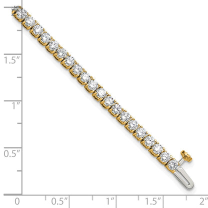 14k Yellow Gold 5 Ct. Lab Grown Diamond VS/SI+ G+ Complete Tennis Bracelet