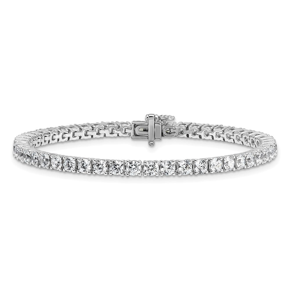 14k White Gold 7 Ct. Lab Grown Diamond VS/SI+ G+ Tennis Bracelet
