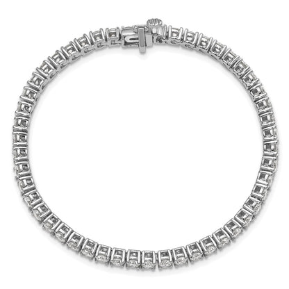14k White Gold 7 Ct. Lab Grown Diamond VS/SI+ G+ Tennis Bracelet