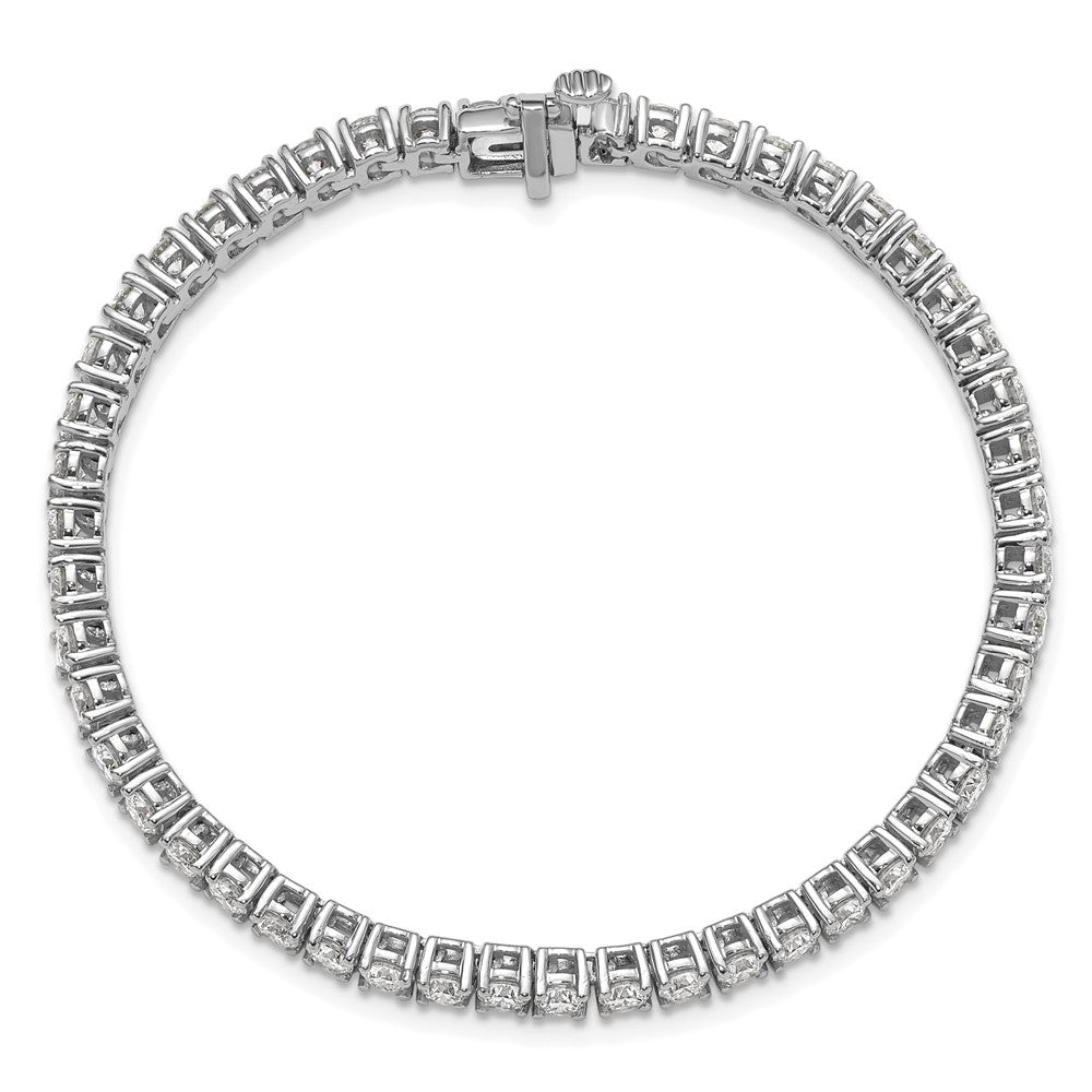 14k White Gold 7 Ct. Lab Grown Diamond VS/SI+ G+ Tennis Bracelet 7 Inch