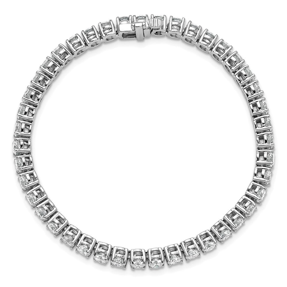 14k White Gold  9 Ct. Lab Grown Diamond VS/SI+ G+ Complete Tennis Bracelet