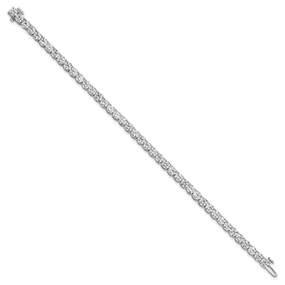 14k White Gold  10 Ct. Lab Grown Diamond VS/SI+ G+ Tennis Bracelet