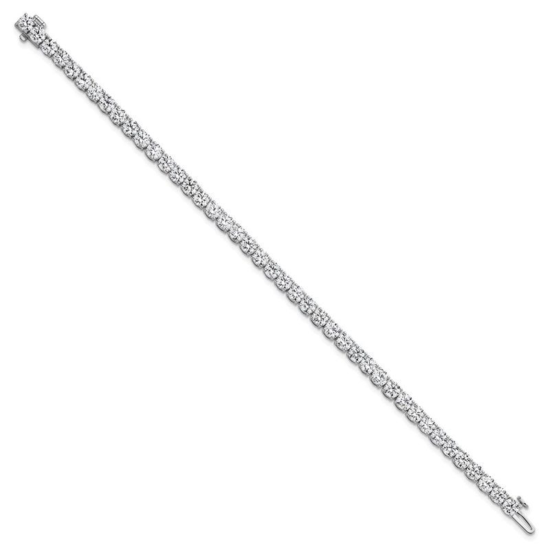 14k White Gold  10 Ct. Lab Grown Diamond VS/SI+ G+ Tennis Bracelet