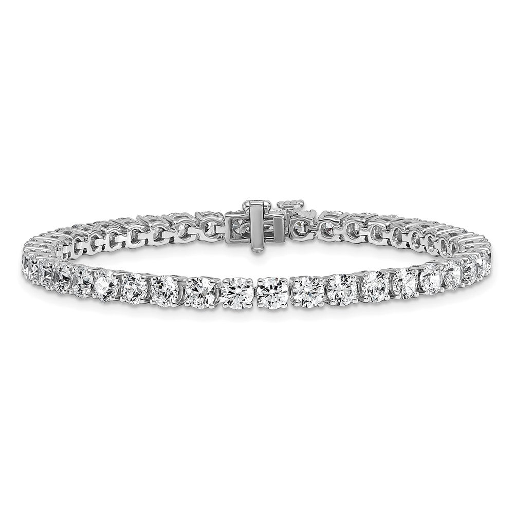 14k White Gold  10 Ct. Lab Grown Diamond VS/SI+ G+ Tennis Bracelet
