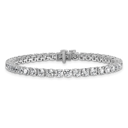 14k White Gold  10 Ct. Lab Grown Diamond VS/SI+ G+ Tennis Bracelet