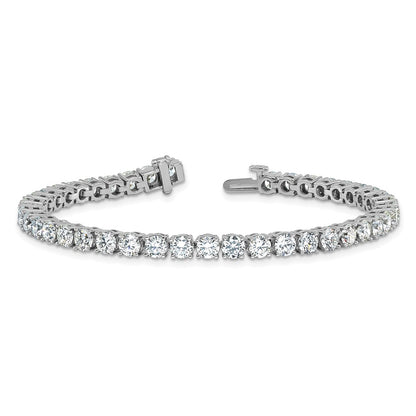 14k White Gold  10 Ct. Lab Grown Diamond VS/SI+ G+ Tennis Bracelet