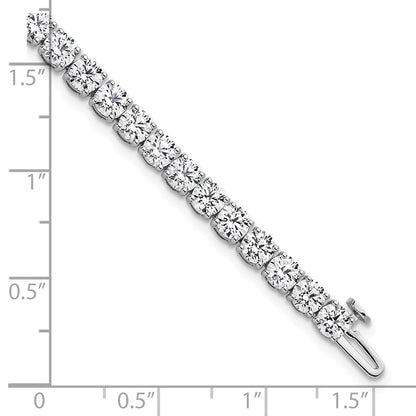 14k White Gold  10 Ct. Lab Grown Diamond VS/SI+ G+ Tennis Bracelet