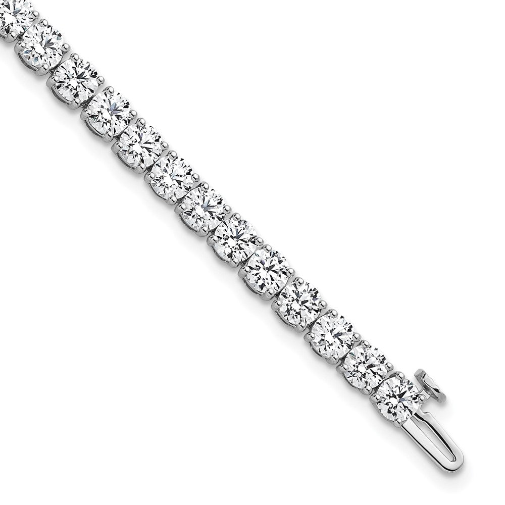 14k White Gold  10 Ct. Lab Grown Diamond VS/SI+ G+ Tennis Bracelet