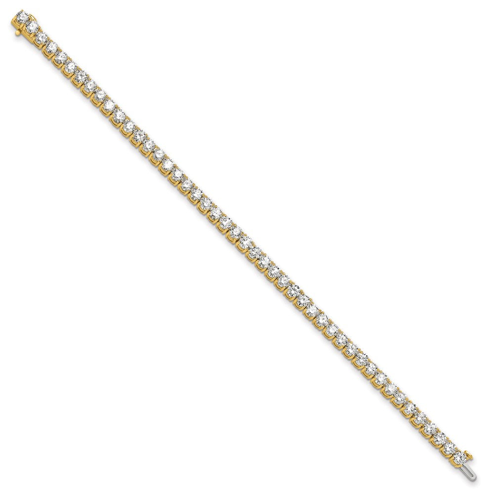14k Yellow Gold 10 Ct. Lab Grown Diamond VS/SI+ G+ Tennis Bracelet