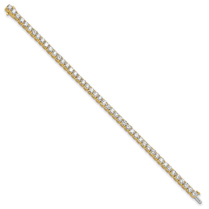 14k Yellow Gold 10 Ct. Lab Grown Diamond VS/SI+ G+ Tennis Bracelet