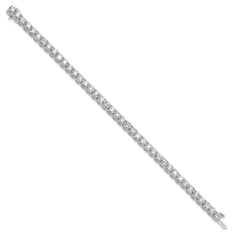 14k White Gold 12 Ct. Lab Grown Diamond VS/SI+ G+ Tennis Bracelet