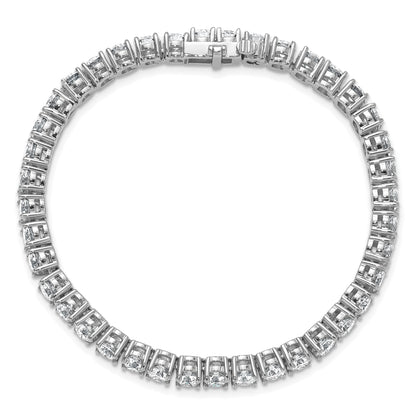 14k White Gold 12 Ct. Lab Grown Diamond VS/SI+ G+ Tennis Bracelet