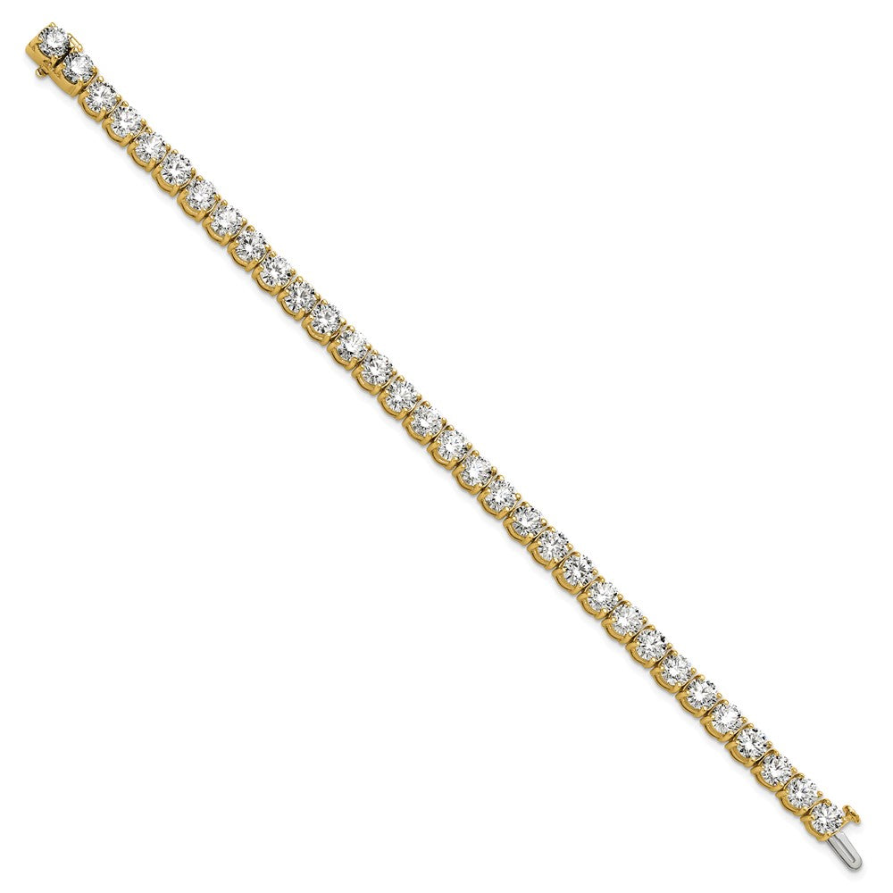 14k Yellow Gold 16 Ct. Lab Grown Diamond VS/SI+ G+ Tennis Bracelet