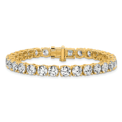 14k Yellow Gold 22 1/2 Ct. Lab Grown Diamond VS/SI+ G+ Tennis Bracelet