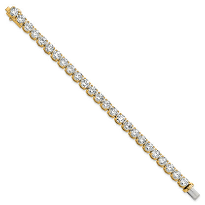 14k Yellow Gold 25 Ct. Lab Grown Diamond VS/SI+ G+ Tennis Bracelet