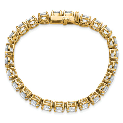 14k Yellow Gold 25 Ct. Lab Grown Diamond VS/SI+ G+ Tennis Bracelet