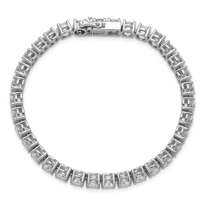 14K White Gold 11 1/8 Carat Lab Grown Diamond Vs+ F+ Complete Tennis Bracelet