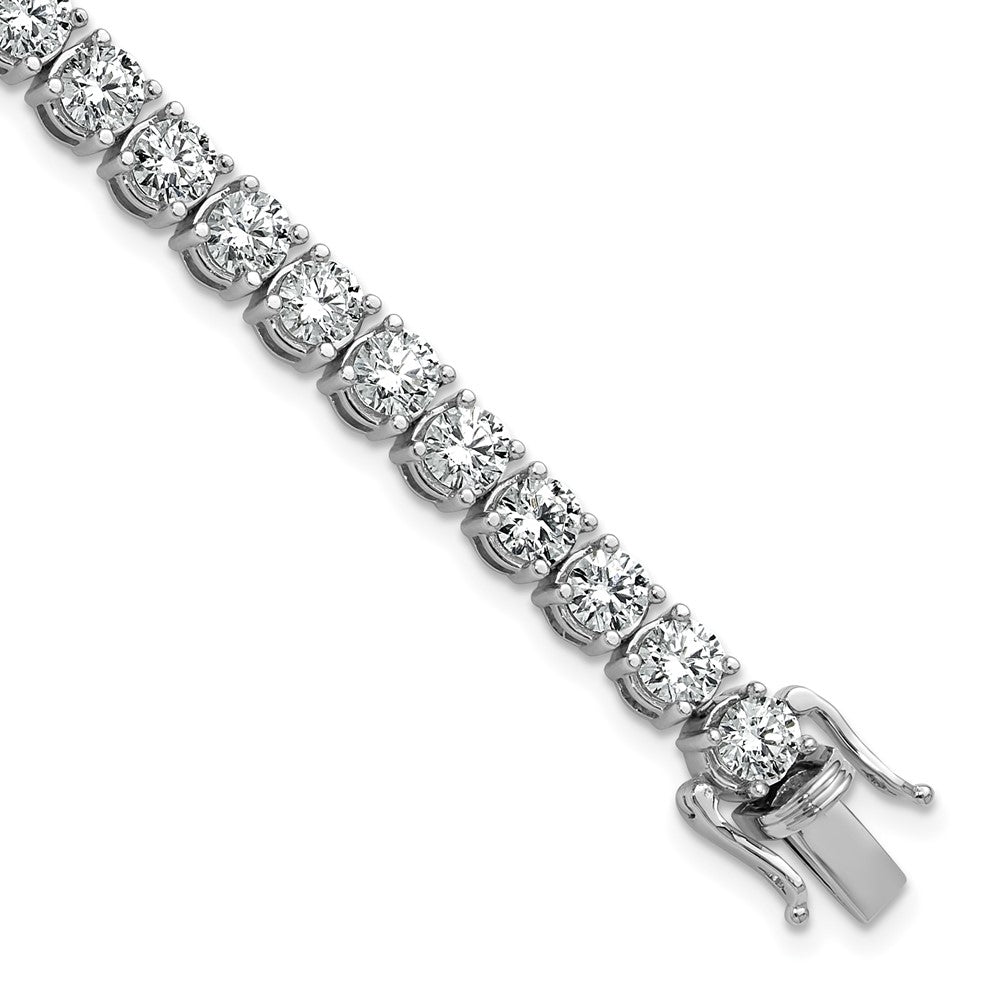 14k White Gold 11 1/8 Ct. Lab Grown Diamond VS/SI+ G+ Tennis Bracelet