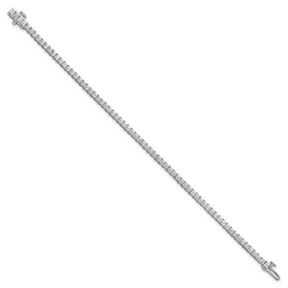 14K White Gold Certified Lab Grown Diamond Vs Def Princess Tennis Bracelet