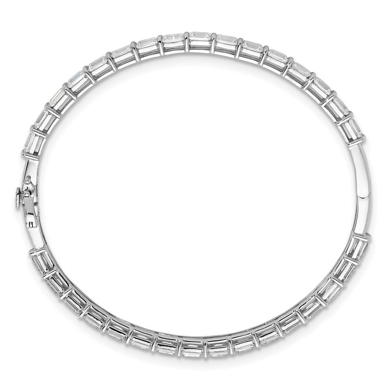 14K White Gold True Origin 7 5/8 Carat Lab Grown Diamond Vs+ F+ 7.5 Inch Bangle