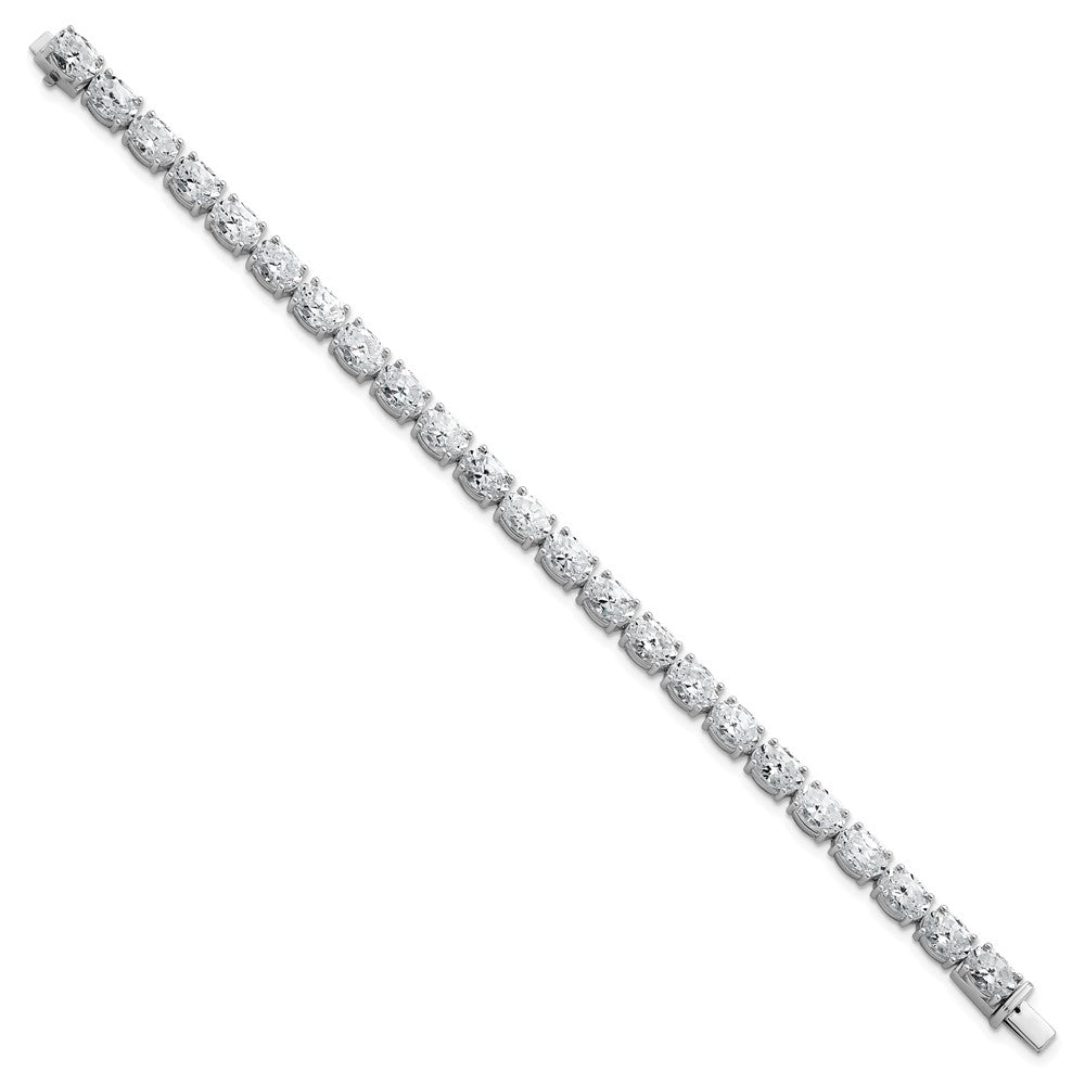 14K White Gold Certified Vs/Si Fgh Lab Grown Oval Diamond Tennis Bracelet