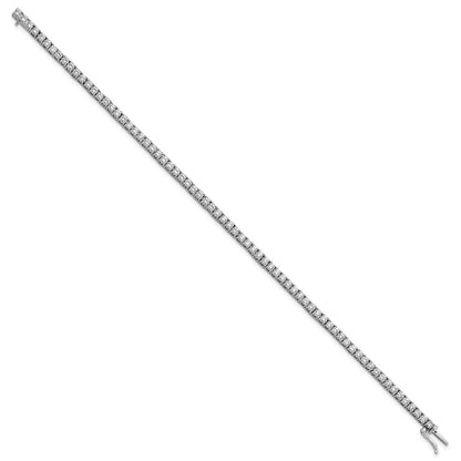 14k White Gold 4 3/8 Ct. Lab Grown Diamond VS/SI+ G+ 7.5 inch Tennis Bracelet