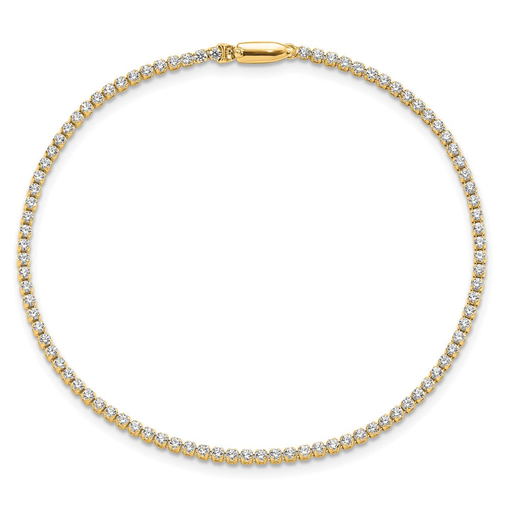 14k Yellow Gold 1 1/3 Ct. Lab Grown Diamond VS/SI+ G+ 7 inch Tennis Bracelet
