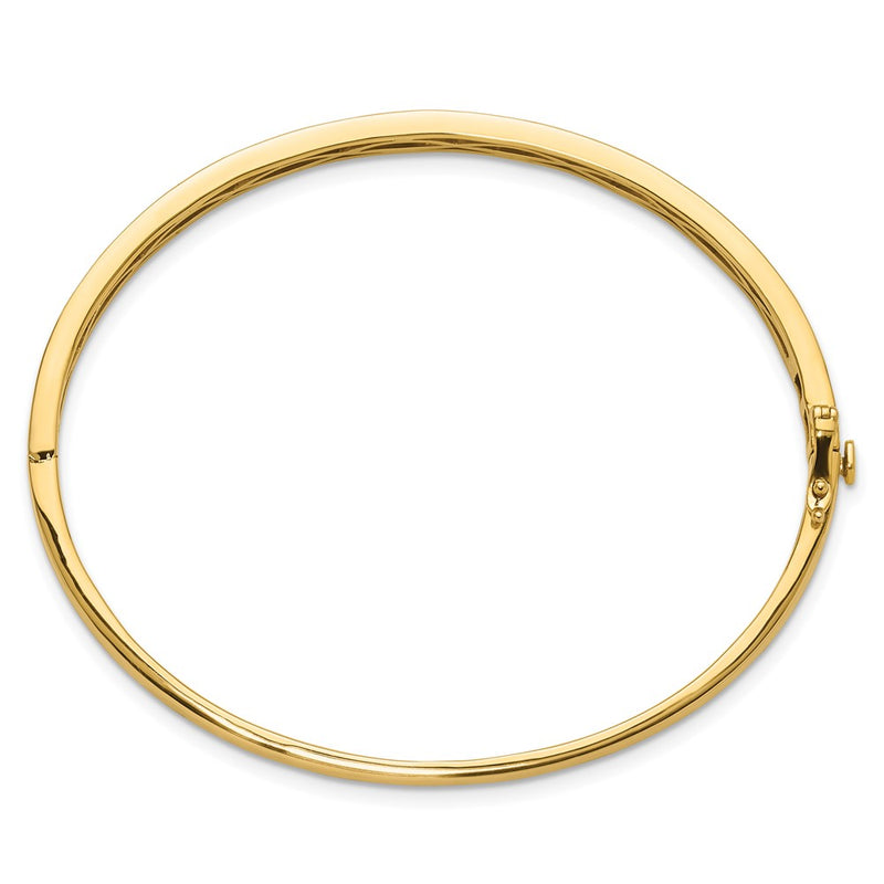 14K Yellow Gold True Origin 3/4 Carat Lab Grown Diamond Vs D E F 6.75 Inch Bangle