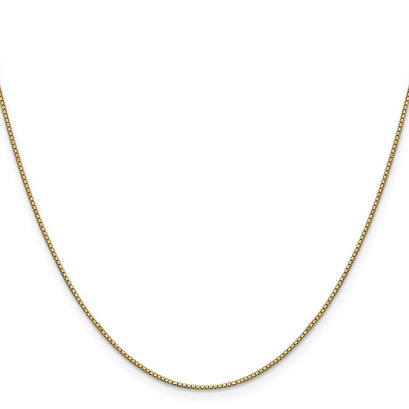 14K Yellow Gold .9mm Box With Lobster Clasp Chain Children's Necklace