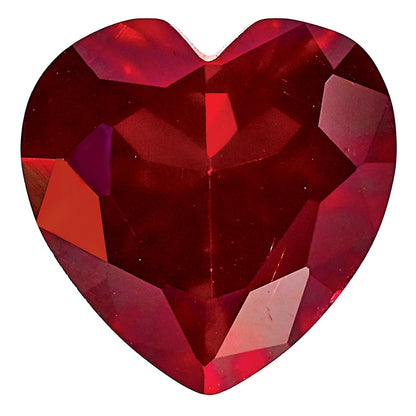 Gemstone Nano Crystal 5mm Heart January Birthstone