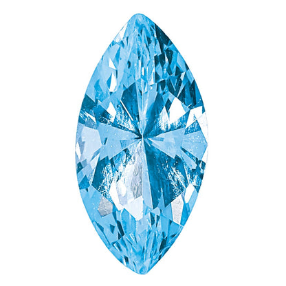 Gemstone Nano Crystal 6X3mm Marquise March Birthstone