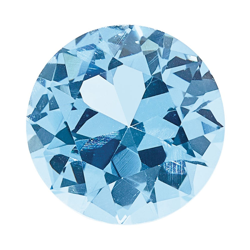 Gemstone Nano Crystal 2.5mm Round March Birthstone