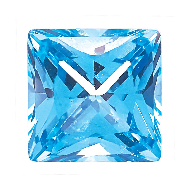 Gemstone Nano Crystal 4mm Princess March Birthstone