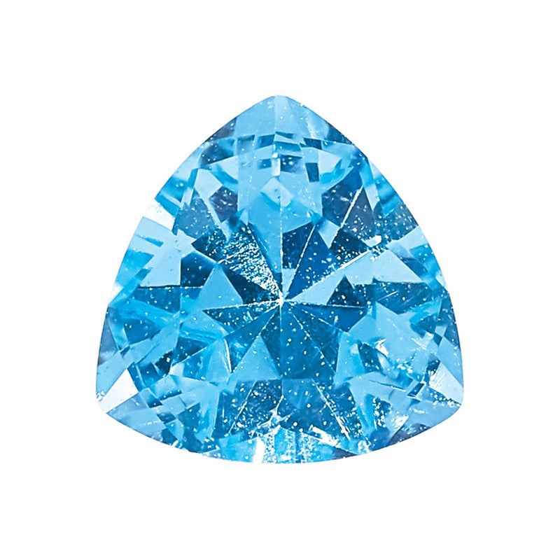 Gemstone Nano Crystal 4mm Trillion March Birthstone