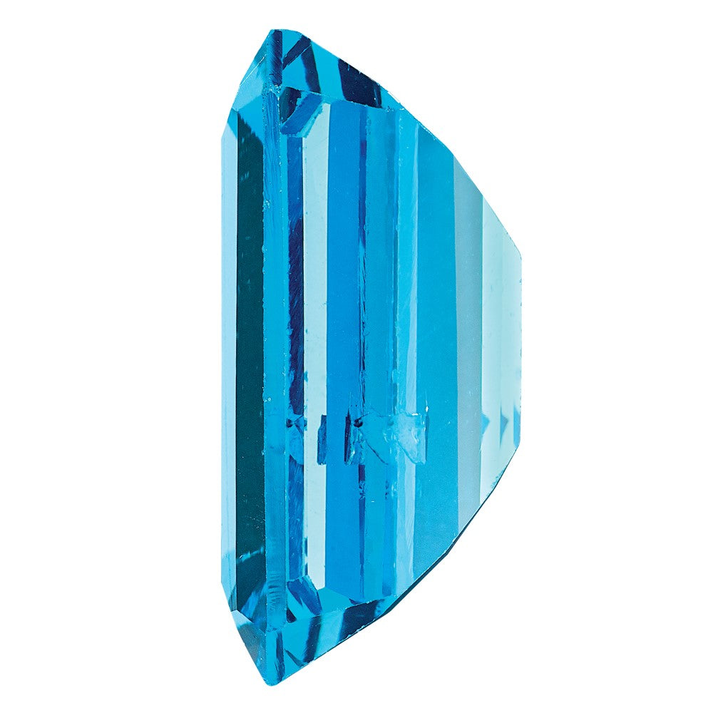 Gemstone Swiss Blue Topaz Aa Quality 8X6mm Emerald Cut