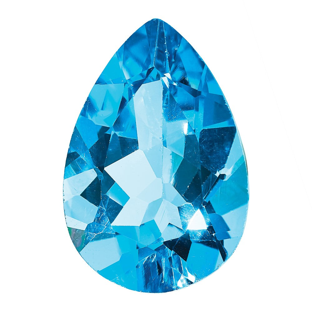 Gemstone Swiss Blue Topaz Aa Quality 9X6mm Pear
