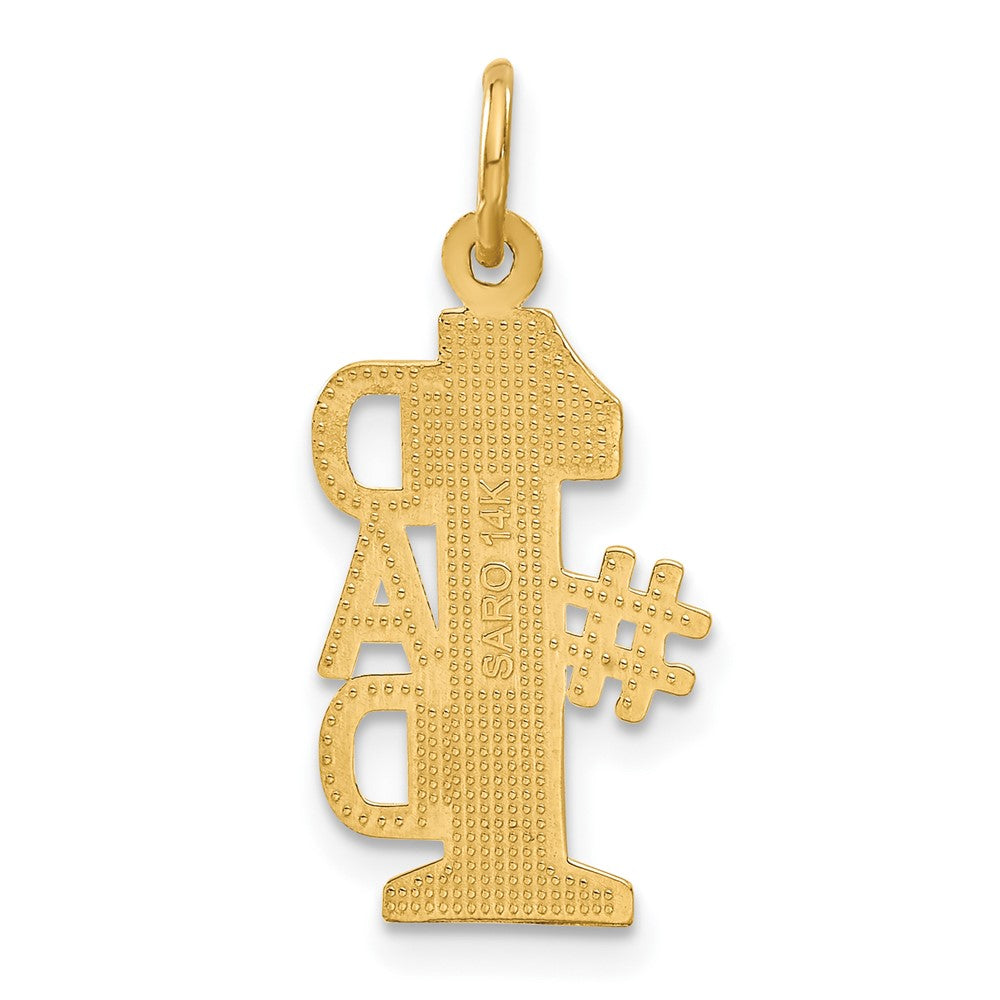 14K Yellow Gold #1 Dad Charm