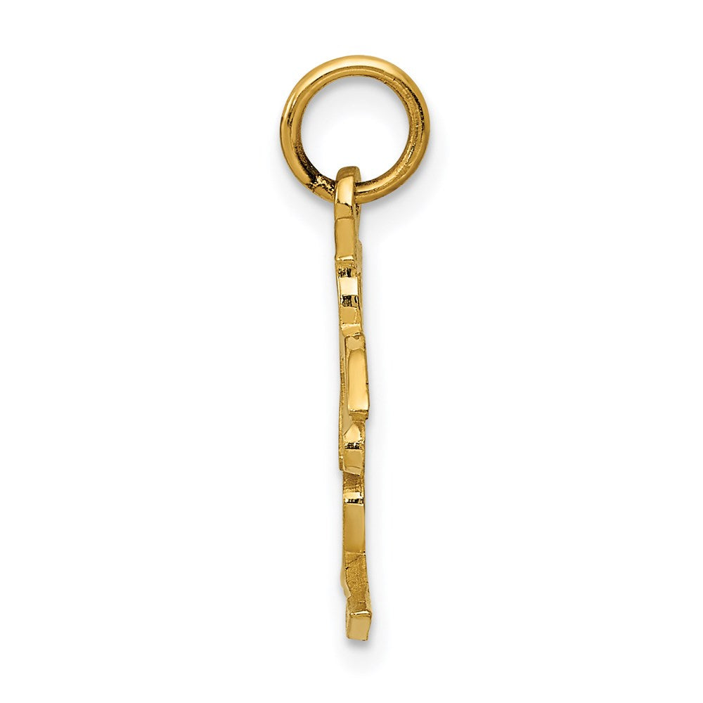 14K Yellow Gold Love Symbol Charm