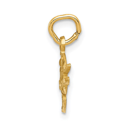 14K Yellow Gold Artist Palette Charm